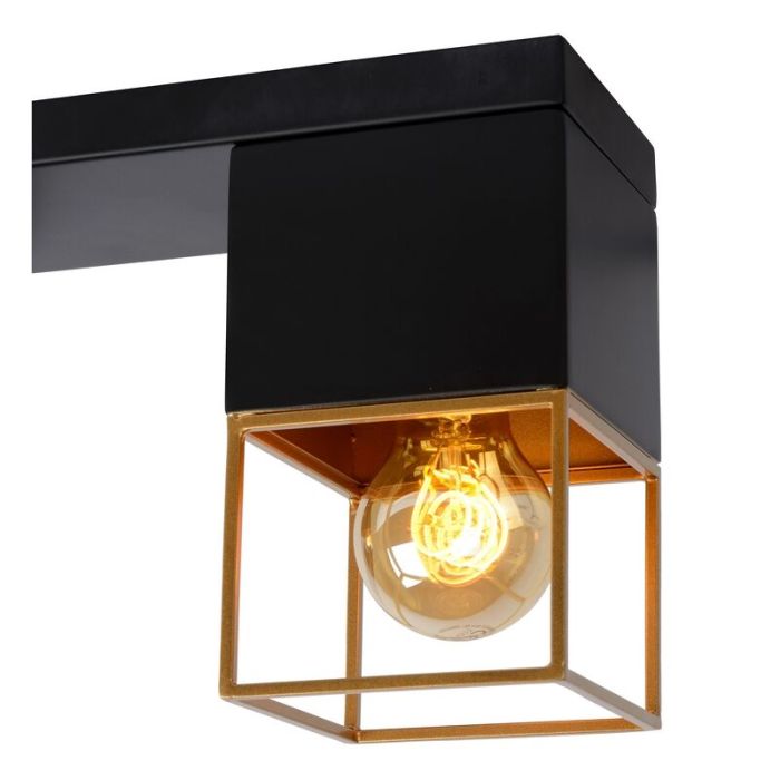 Lampe plafond moderne dorée, Rixt