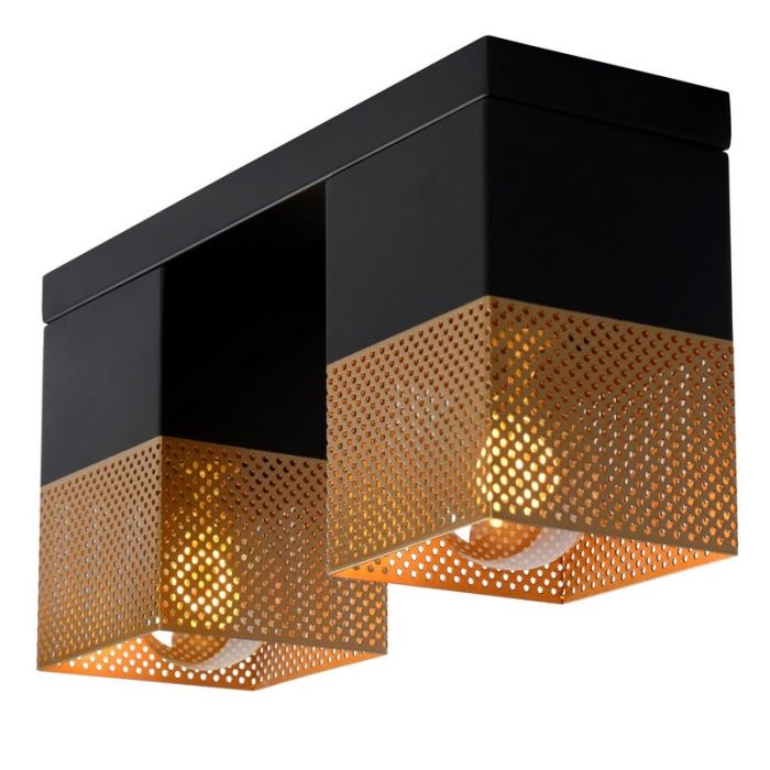 Lampe plafond moderne dorée, Renate