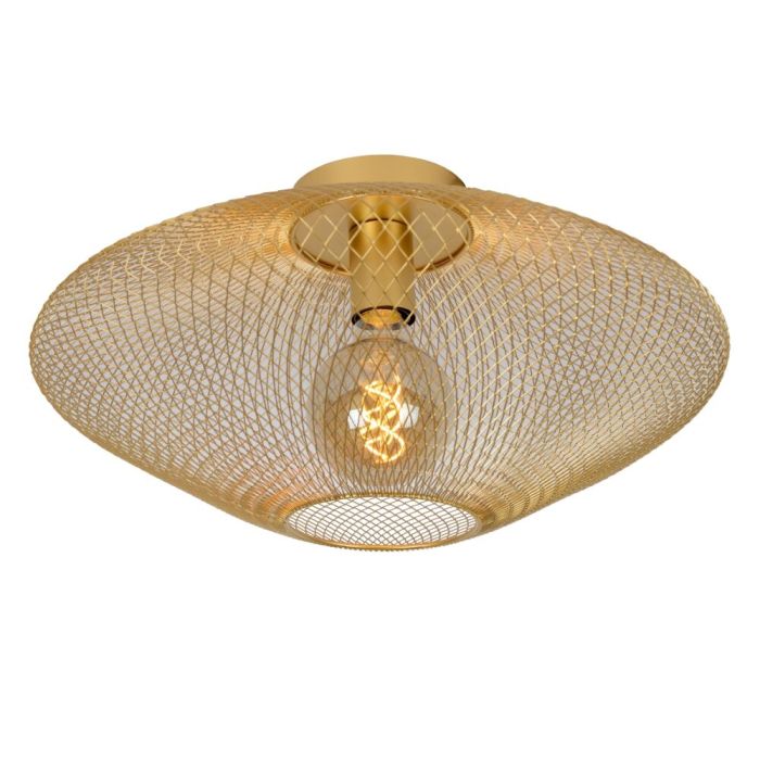 Lampe plafond moderne dorée, Mesh