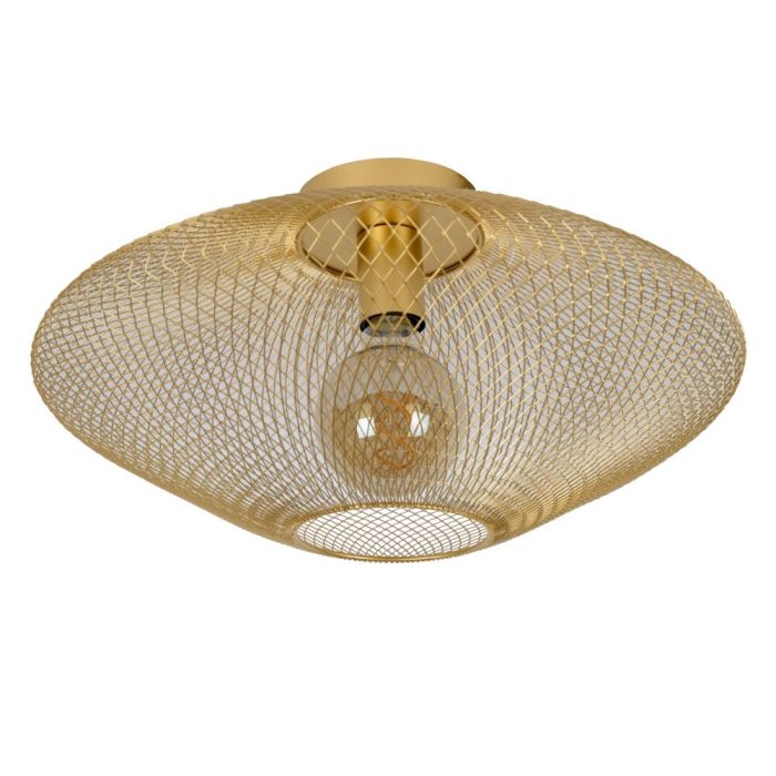 Lampe plafond moderne dorée, Mesh