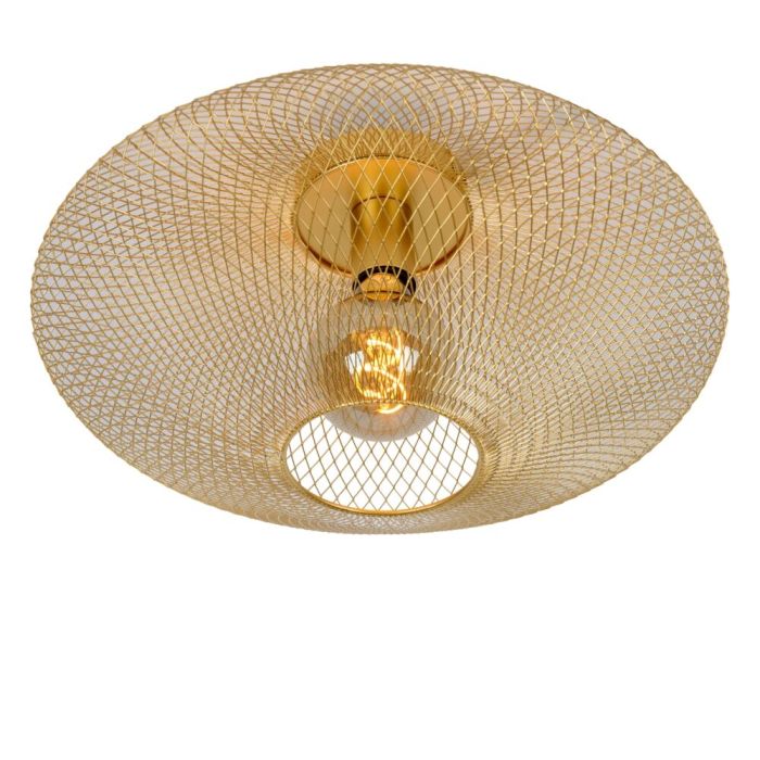 Lampe plafond moderne dorée, Mesh