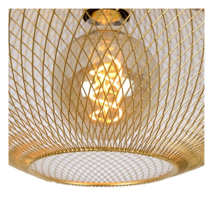 Lampe plafond moderne dorée, Mesh
