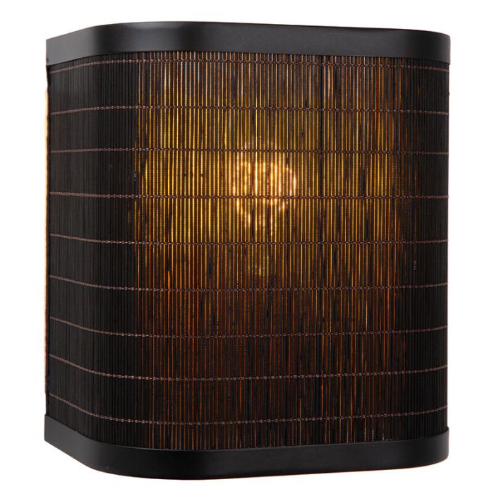 Applique murale en bambou noire, Tagalog