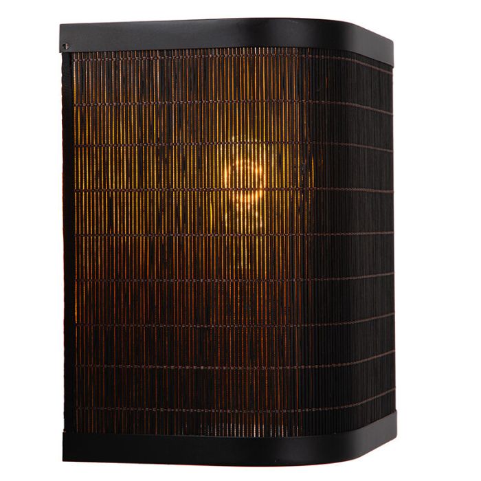 Applique murale en bambou noire, Tagalog