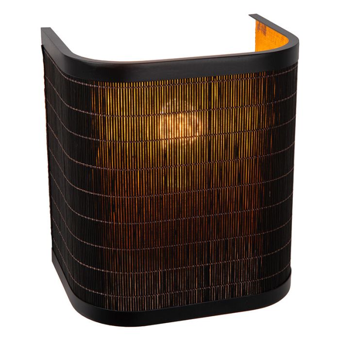 Applique murale en bambou noire, Tagalog