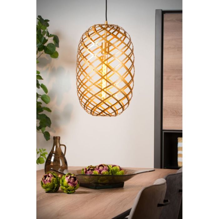 Suspension moderne dorée, Wolfram