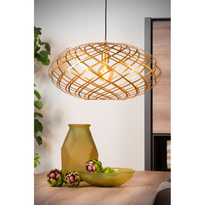 Suspension moderne dorée, Wolfram