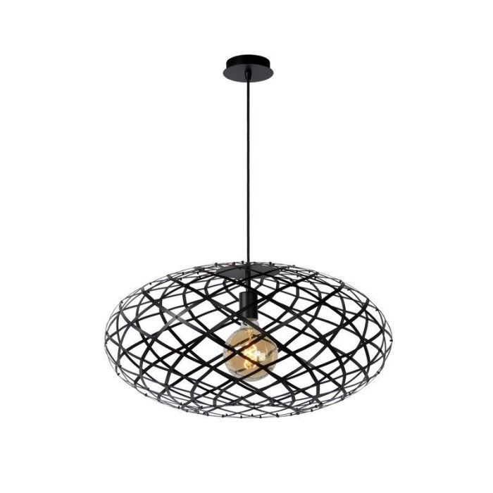 Suspension table à manger moderne noire, Wolfram