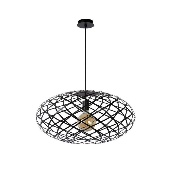 Suspension table à manger moderne noire, Wolfram