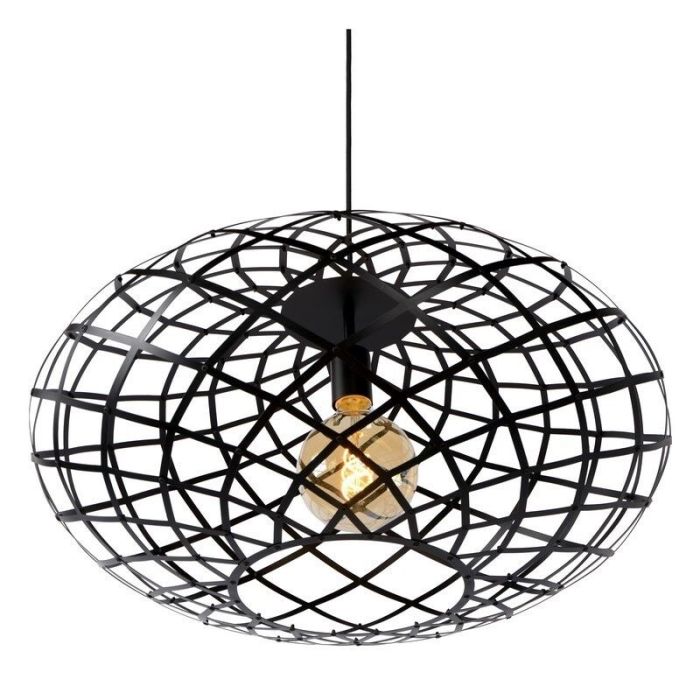 Suspension table à manger moderne noire, Wolfram