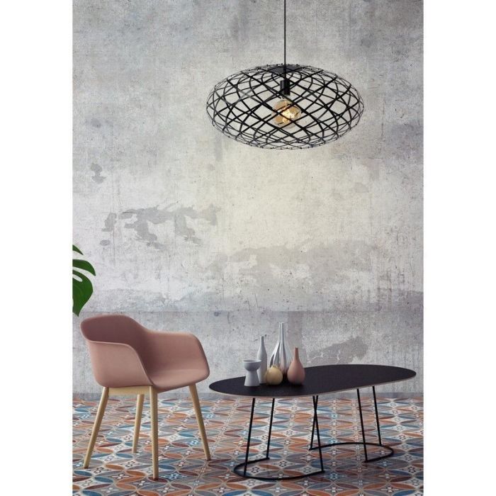 Suspension table à manger moderne noire, Wolfram