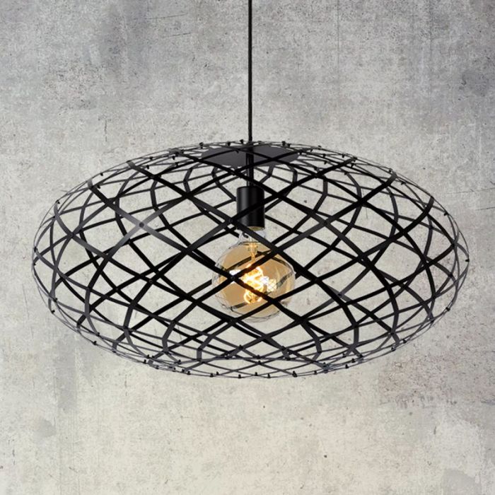 Suspension table à manger moderne noire, Wolfram