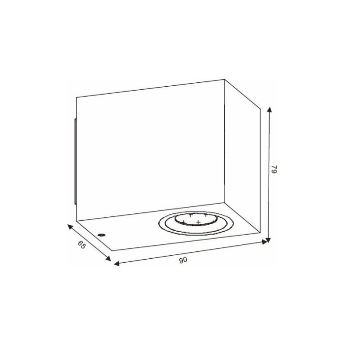 Luminaire extérieur moderne blanc, Zora, IP44