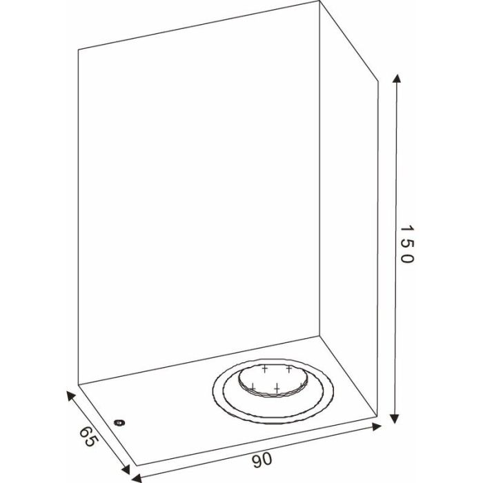Luminaire extérieur moderne blanc, Zora, IP44
