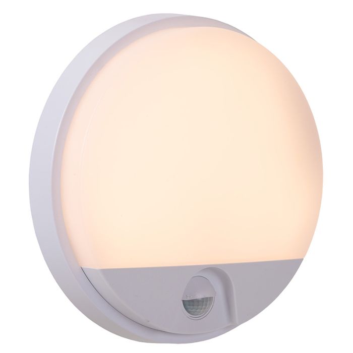 Applique salle de bain moderne blanche, Hups Ir, 10W, 3000K LED, IP54