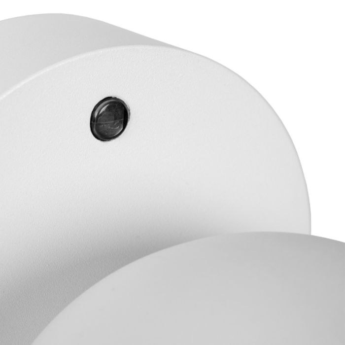 Applique extérieur avec capteur crépusculaire moderne blanche, Finn, 12W, 3000K LED, IP54