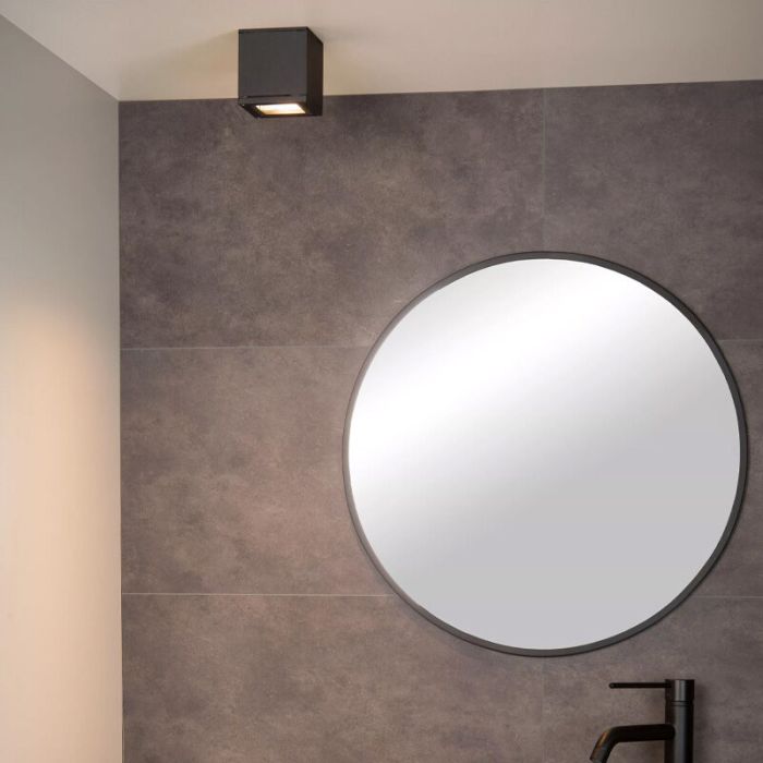 Spot plafond moderne noir, Aven, IP65