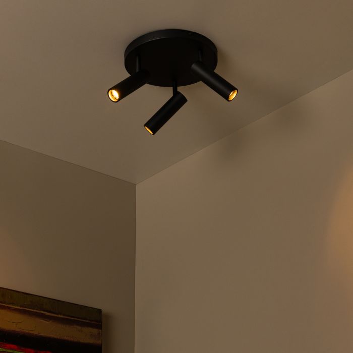 Spot plafond moderne noir, Grado