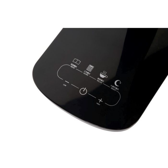Lampe de bureau moderne noire, Vario, 8W, 2700K LED