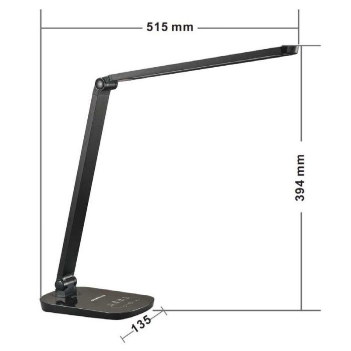 Lampe de bureau moderne blanche, Vario, 8W, 2700K LED