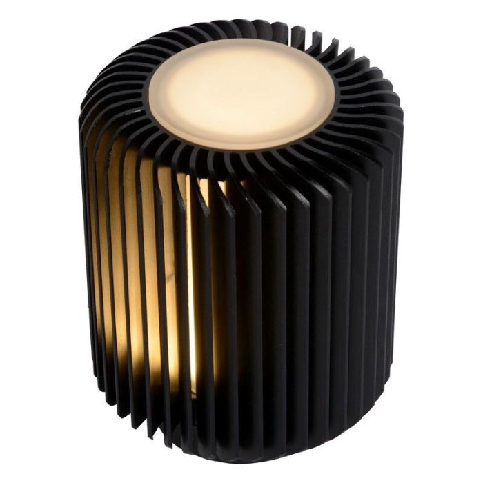 Lampe de table moderne noire, Turbin, 5W, 3000K LED, avec interrupteur