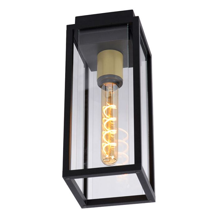 Luminaire extérieur classique noir, Laurens, IP54