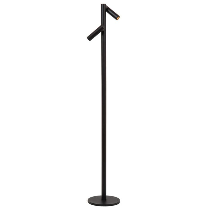 Lampadaire rechargeable moderne noire, Antrim, 2,2W, 2700K LED, IP54, avec variateur tactile