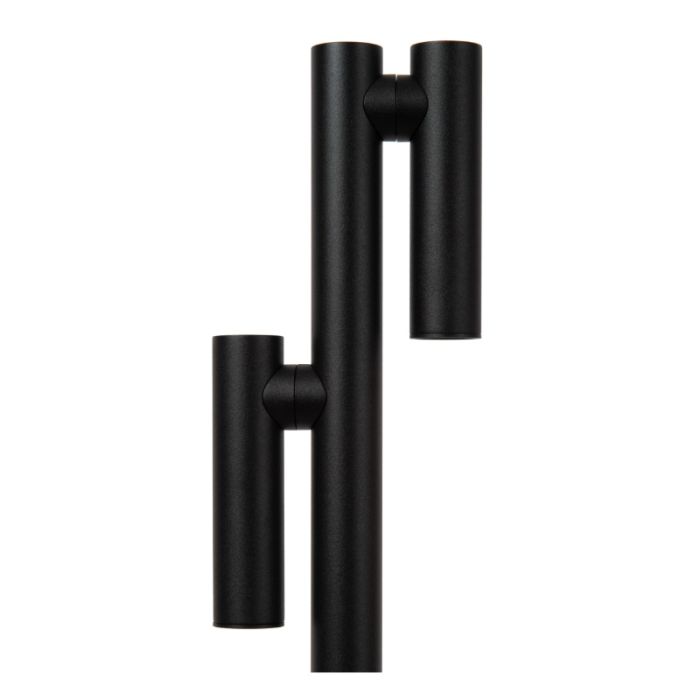 Lampadaire rechargeable moderne noire, Antrim, 2,2W, 2700K LED, IP54, avec variateur tactile