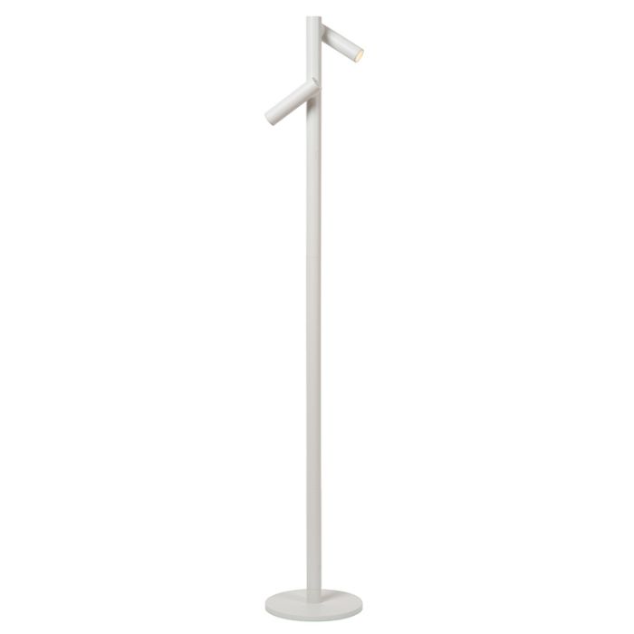 Lampadaire rechargeable moderne blanche, Antrim, 2,2W, 2700K LED, IP54, avec variateur tactile