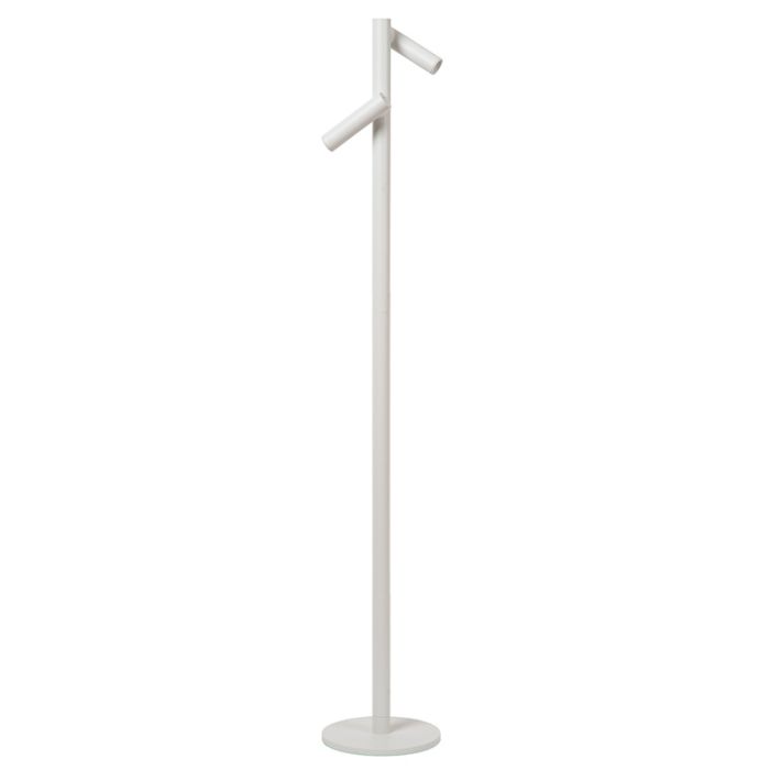 Lampadaire rechargeable moderne blanche, Antrim, 2,2W, 2700K LED, IP54, avec variateur tactile
