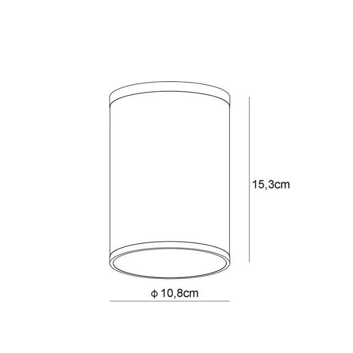 Luminaire extérieur moderne blanc, Tubix, IP54