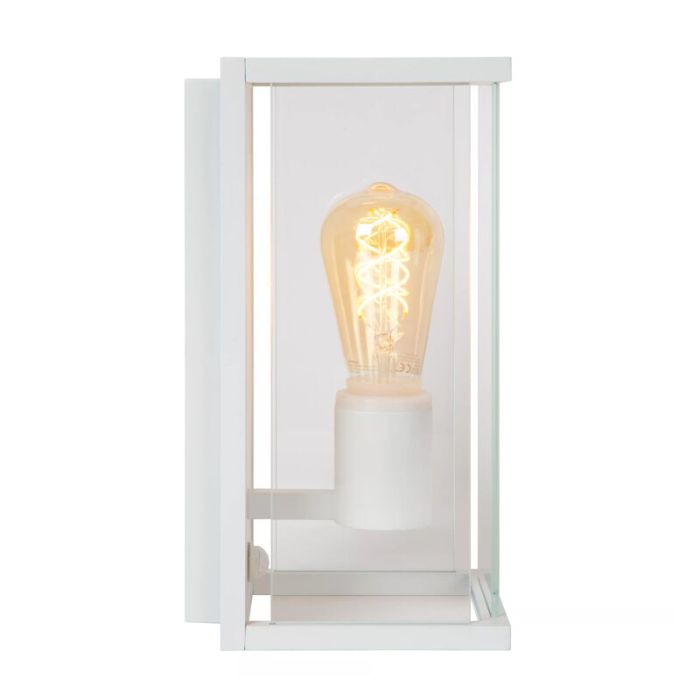 Applique extérieur avec détecteur de mouvement moderne blanche, Claire, IP54