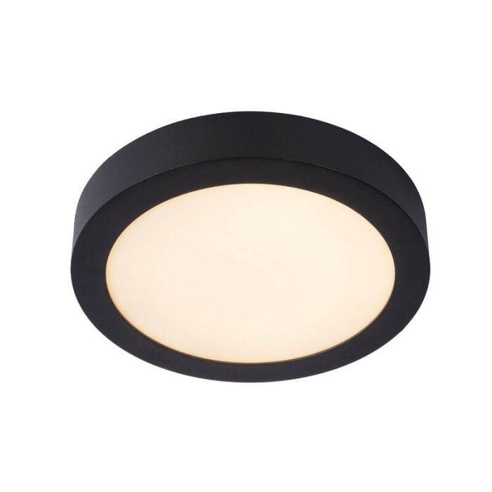 Lampe plafond moderne noire, Brice, 15W, 3000K LED, IP44
