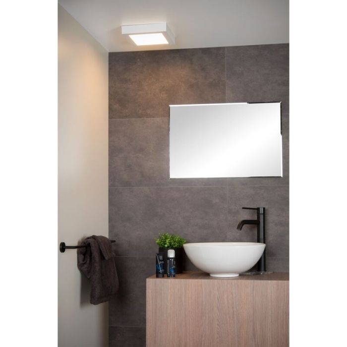Lampe plafond moderne blanche, Brice, 22W, 3000K LED, IP44