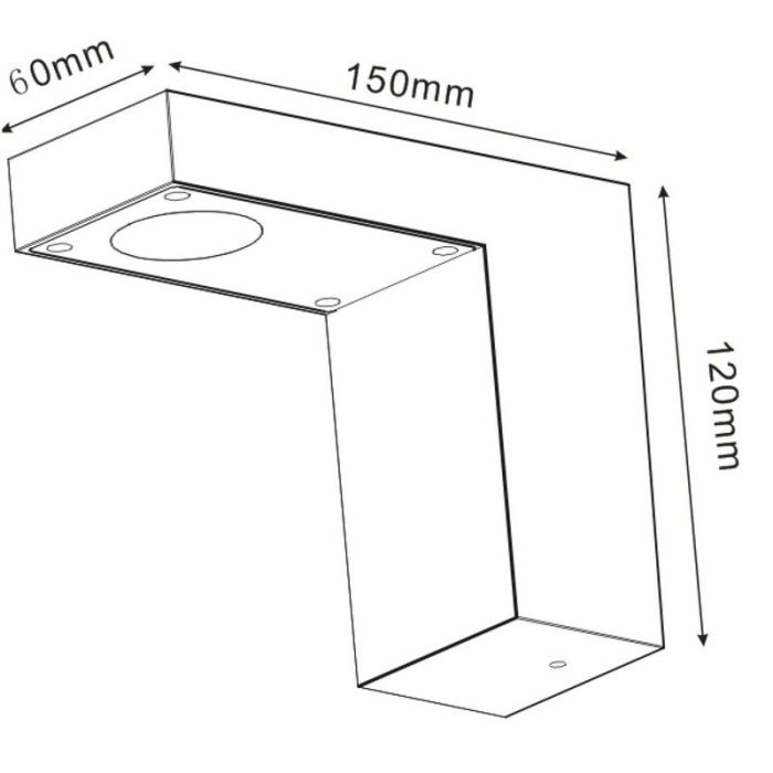 Luminaire extérieur moderne anthracite, Texas, 6W, 3000K LED, IP54