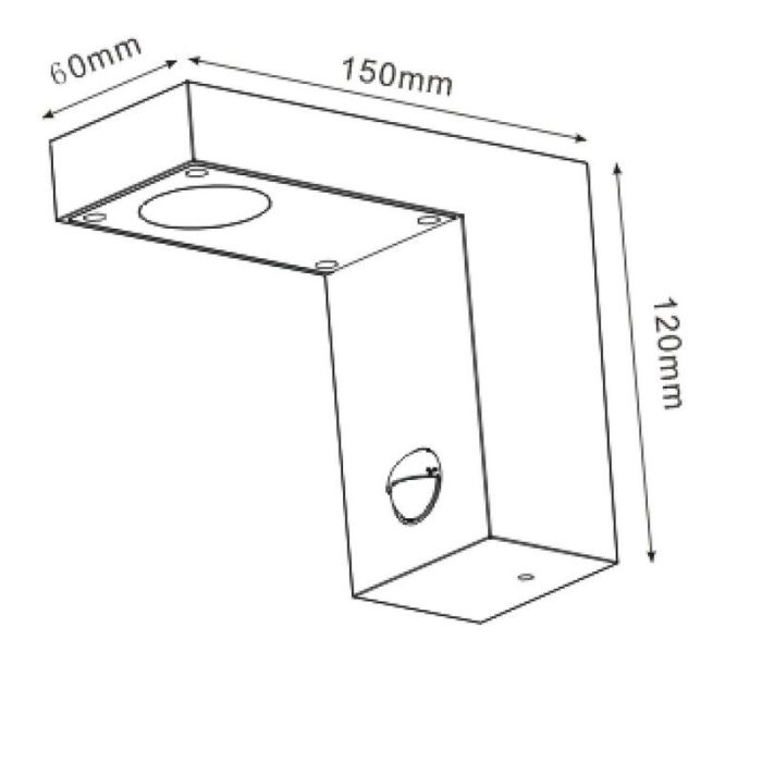 Applique extérieur avec détecteur de mouvement moderne anthracite, Texas, 6W, 3000K LED, IP54