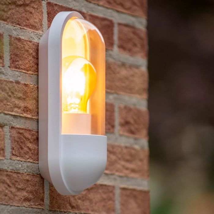 Luminaire extérieur classique blanc, Capsule, IP54