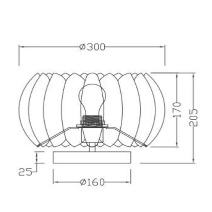 Lampe de table moderne noire, Spencer, avec interrupteur