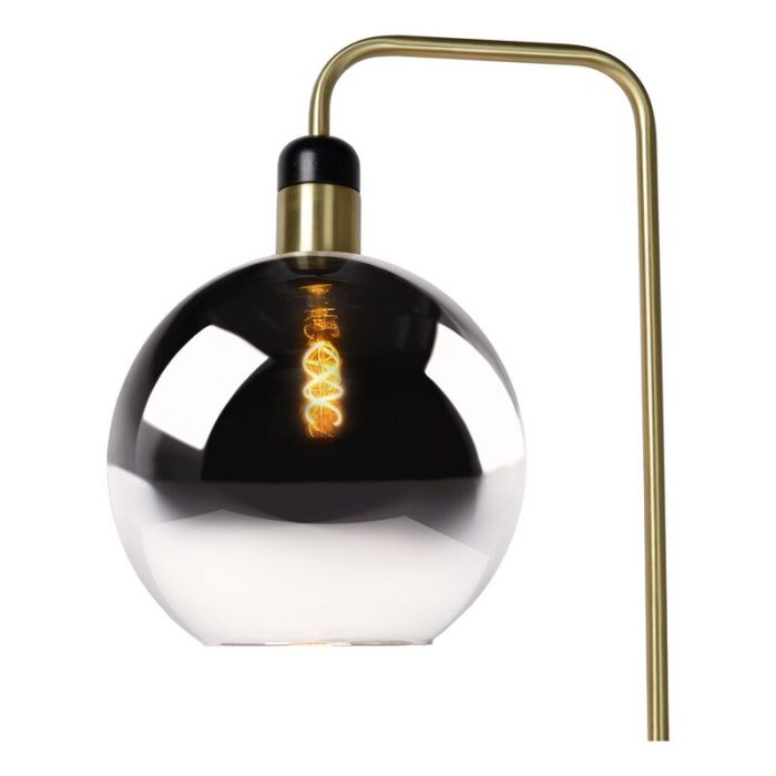 Lampadaire vintage gris, Julius, avec interrupteur