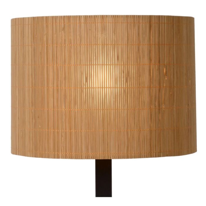 Lampe de table en rotin marronne, Magius, avec interrupteur