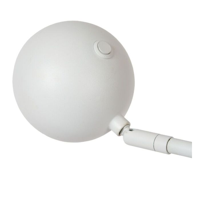 Lampadaire rechargeable moderne blanche, Comet, 3W, 2700K LED, avec variateur tactile