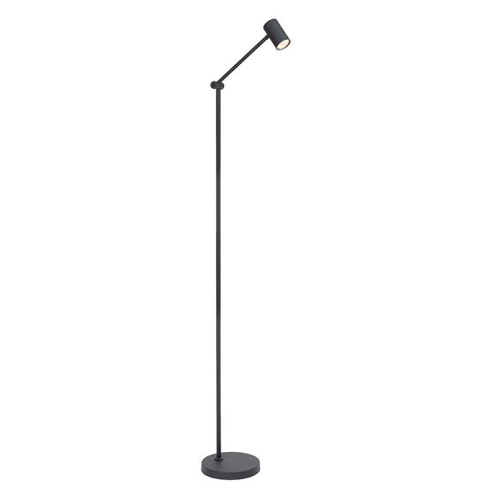 Lampadaire rechargeable moderne noire, Tipik, 3W, 2700K LED, avec variateur tactile