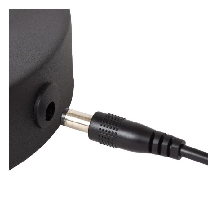 Lampadaire rechargeable moderne noire, Tipik, 3W, 2700K LED, avec variateur tactile
