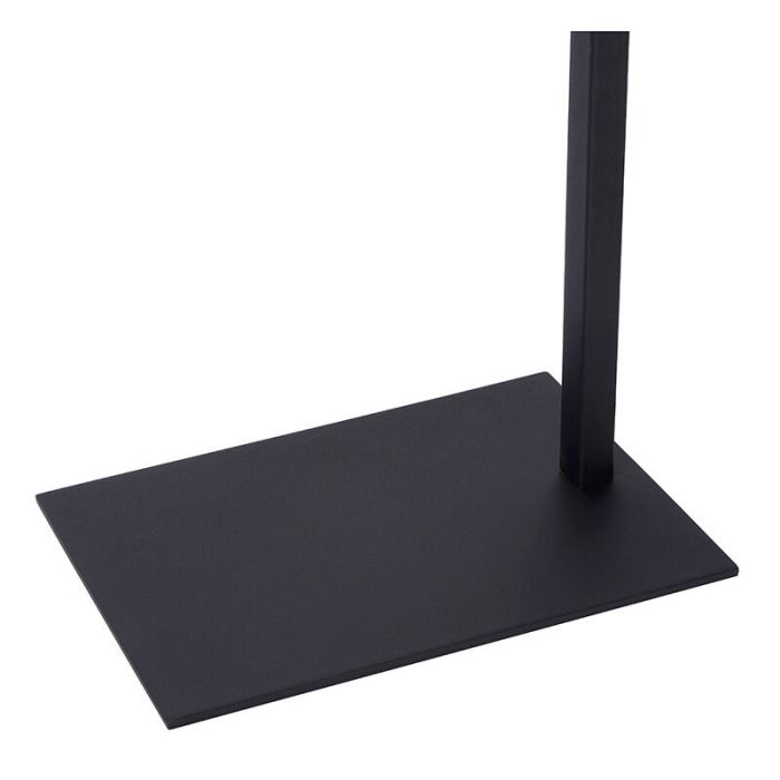 Lampadaire liseuse moderne noir, Lesley, avec interrupteur