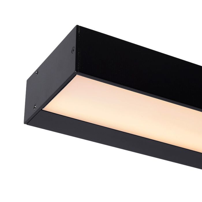Applique salle de bain moderne noire, Alexa, 13W, 3000K LED, IP44