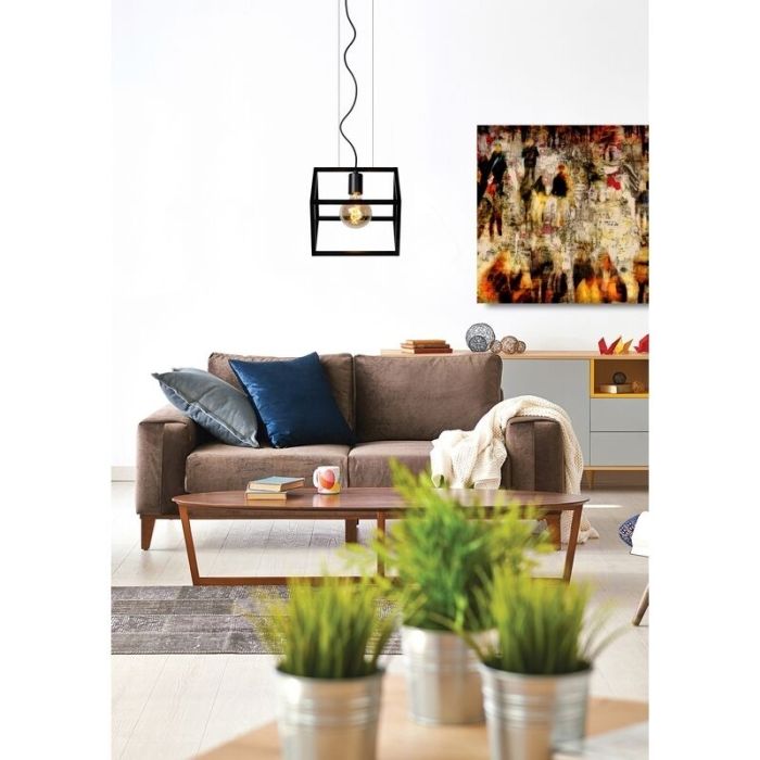 Suspension moderne noire, Fabian