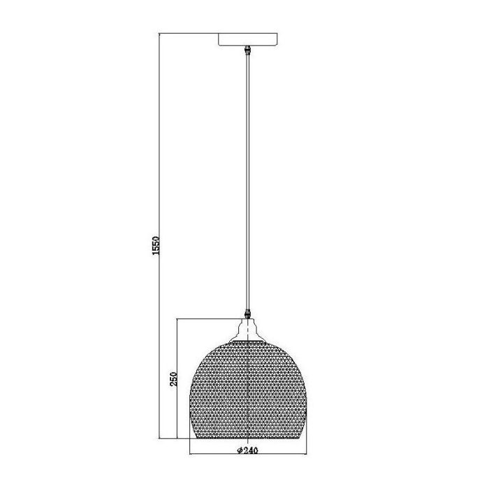 Suspension rétro noire, Mesh