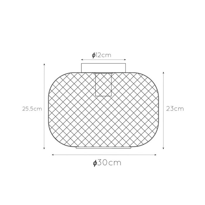 Lampe plafond vintage dorée, Mesh