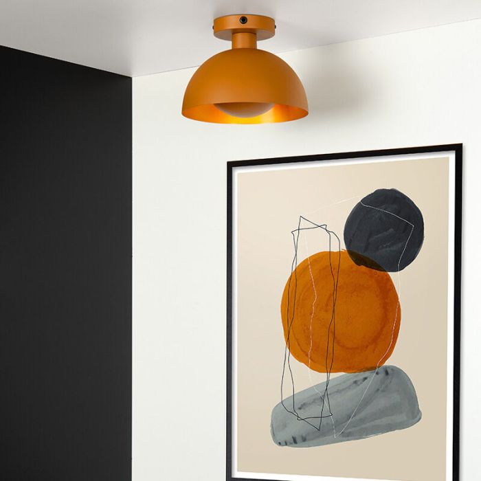 Lampe plafond moderne jaune, Siemon