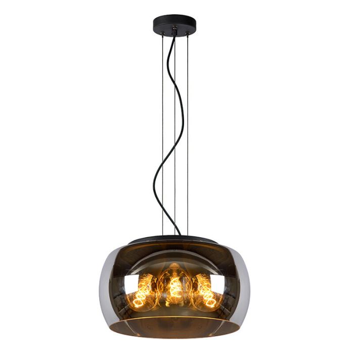 Suspension moderne grise, Olivia
